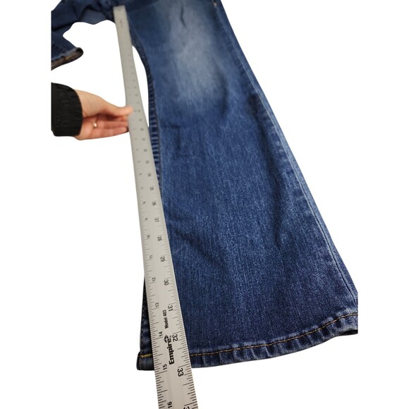 TRUE RELIGION WOMEN`S SLIM STRAIGHT WFLP JEANS SIZE 31 IN BKYM SAVAGE SALN - Picture 6 of 15